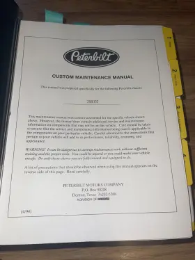 288052 PETERBILT Manual Chassis #2