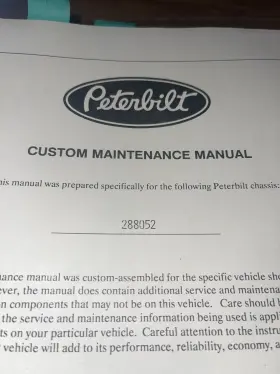 288052 PETERBILT Manual Chassis #3
