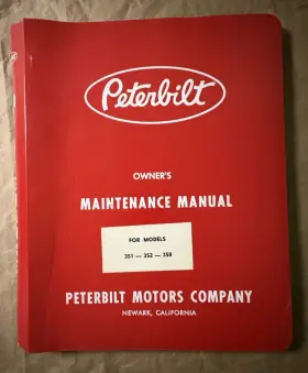 351-352-358 PETERBILT Repair Service Manual