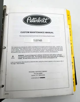 713745 PETERBILT Manual Chassis Wiring Diagrams #2