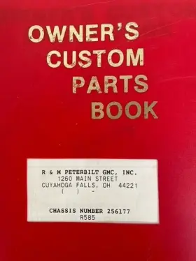 R585 PETERBILT Owners Manual