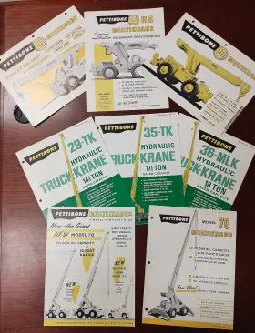 35-TK PETTIBONE Great Multikrane Krane Brochure Sheets