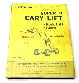 PB-1408 PETTIBONE Cary Lift High Forklift Catalog