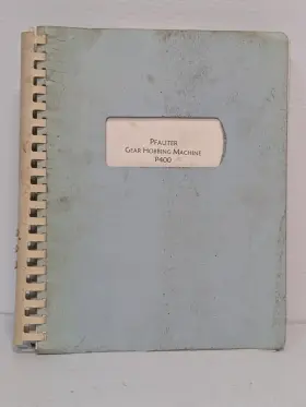 P400 PFAUTER Gear Hobbing Operations Instruction Manual