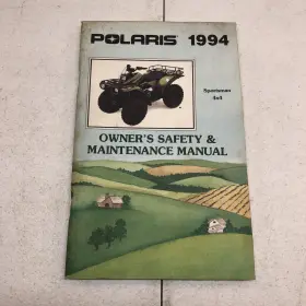 9912827 POLARIS Sportsman Owners Operators Manual