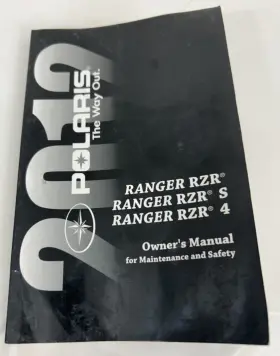 9923518 POLARIS Ranger Owners Operators Manual Rzr