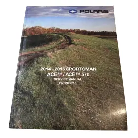9925713 POLARIS Sportsman Ace Workshop Service Repair Manual