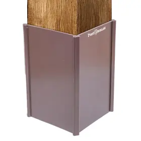 PS-BRZ-4X4X6 POST SHIELDS INC Protector Rotects Mailbox Deck