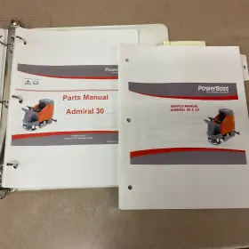 4100014 POWER BOSS Admiral Service Repair Manual Book Sweeper