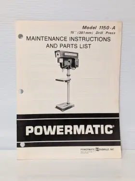1150-A POWERMATIC Drill Press