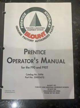30003470 PRENTICE / BLOUNT Hydro Ax Manual Log Loader