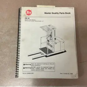 309824 PRIME MOVER Bt Manual Book Catalog Picker Fork Lift