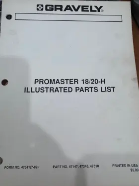 47147 PRO MASTER Gravely Illustrated Nos
