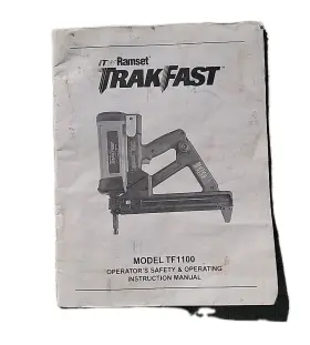 TF1100 RAMSET Instruction Redhead Trakfast Distressed