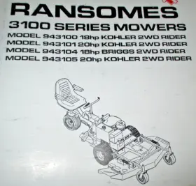 9434105 RANSOMES Mower Manual Catalog #2