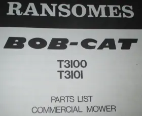 T3101 RANSOMES Bob Cat Riding Mower Manual Catalog #2