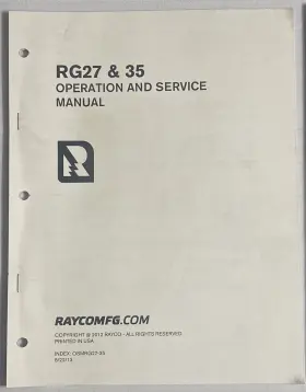 OSMRG27-35 Raycomfg Com Raco Manual Operations Service #2