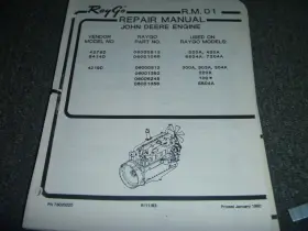 6414D RAYGO Compactor Deere Engine Service Repair Manual Xz