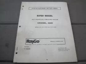 76020192 RAYGO Rascal Propelled Vibrating Roller Operation
