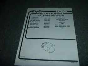 M2A-254-16S4ONB RAYGO Compactor Hpi Pump Motor Service Repair