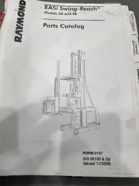 PDPM-0167 RAYMOND Easi Swing Forklift Manual Book Catalog