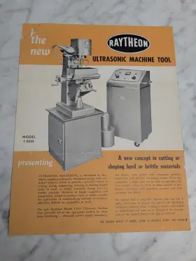 T2525 RAYTHEON Ultrasonic Tool Catalog Literature Specs