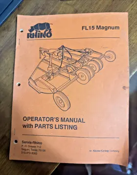 FL15 RHINO Magnum Rotary Cutter Catalog Operator Manual