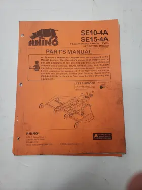 SE15-4A RHINO Flex Wing Mechanical Level Lift Rotary Mower