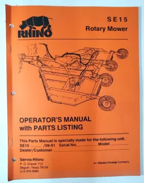 SE15 RHINO Rotary Mower Operators Manual