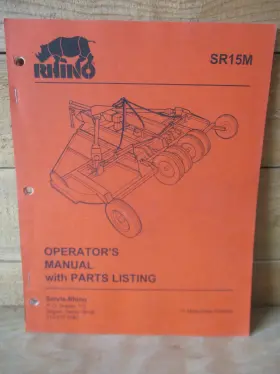SR15M RHINO Operators Manual