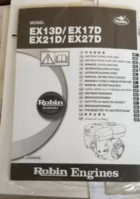 2ZZ9990086 ROBIN Engine Instruction Manual