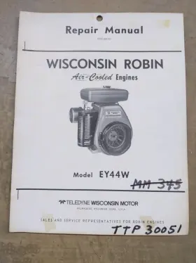 MM-345 ROBIN Wisconsin Air Cooled Engines Repair Manual
