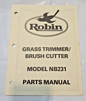 NB231 ROBIN Grass Brush Cutter Manual Illustrated