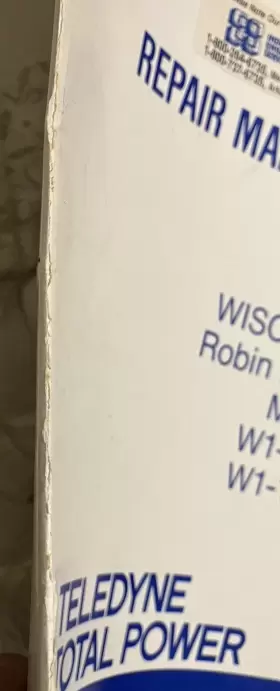 W1-145V ROBIN Wisconsin Engine Repair Manual #2