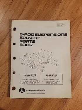 AC-6U ROCKWELL Suspention Service Book Catalog