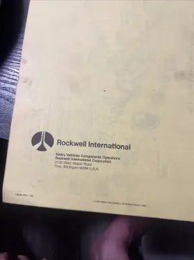FMM5K ROCKWELL Field Manual Tandem Axles Service Repair #3