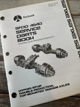 PB-7918 ROCKWELL Sfdd Axle Book Manual Catalog Service
