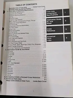 PB-8951 ROCKWELL Front Axle Manual Book Catalog #2
