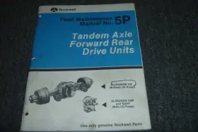 SQR100P ROCKWELL Tandem Axle Drive Sqhp Service Manual Xz