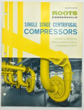 SSC-161 ROOTS CONNERSVILLE Single Centrifugal Compressor