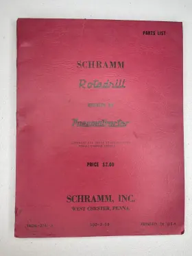 TRDR-1 ROTADRILL Schramm Pneumatractor Drill Manual Book