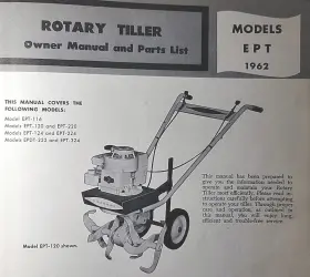 13490800 ROTARY Hahn Eclipse Walk Tiller Manual