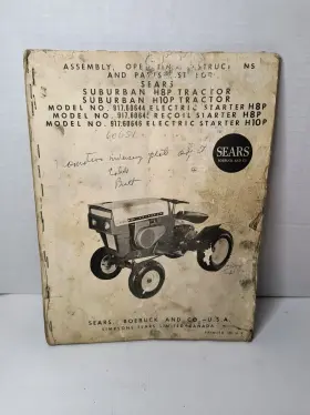 917.60646 ROTARY Sears Suburban Mower Tractor Manual Set #3