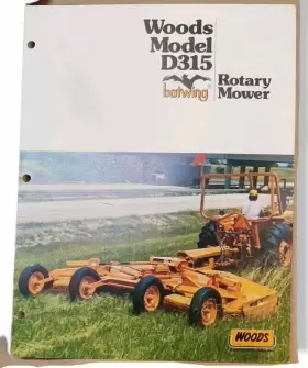 D315 ROTARY Woods Hesston Batwing Mower Fold Brochure