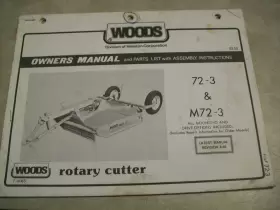 M72-3 ROTARY Woods Hesston Cutter Mower Operator Manual