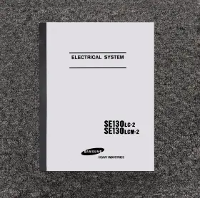 SE130LCM-2 SAMSUNG Excavator Electrical Manual