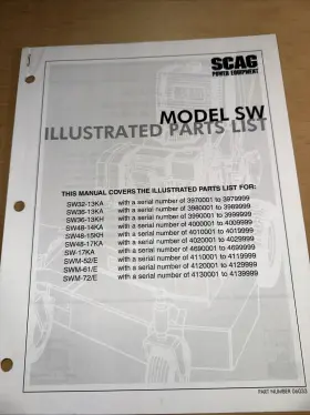 SW-17KA SCAG Power Manual