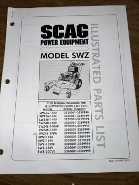 SWZ-20CVE SCAG Illustrated