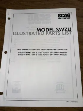 SWZU36-15KH SCAG Illustrated