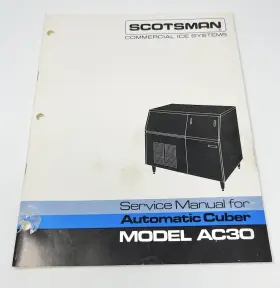AC30 SCOTSMAN Repair Book Manual Automatic Cuber